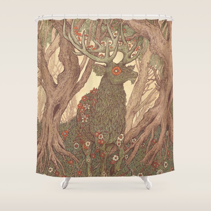 Forest Elemental Shower Curtain Gallery Image 1