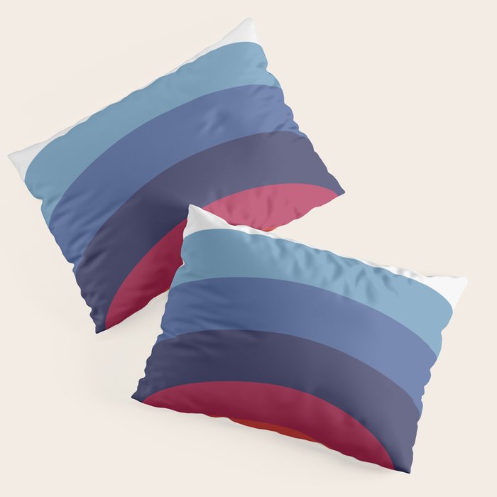 Retro Sunset Wave Vibes Pillow Sham Gallery Image 3