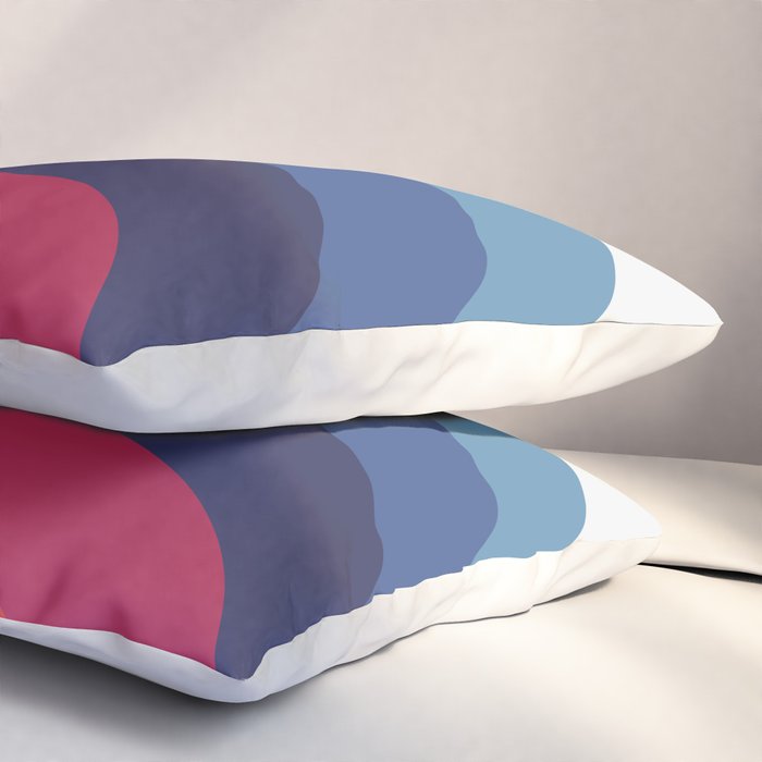 Retro Sunset Wave Vibes Pillow Sham Gallery Image 3