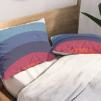 Retro Sunset Wave Vibes Pillow Sham Gallery Image 2