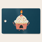 Cupcake on fire Cutting Board Gallery Image 1