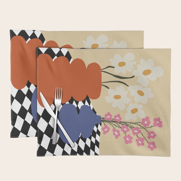 Two blooming pottery   Placemat Gallery Image 1