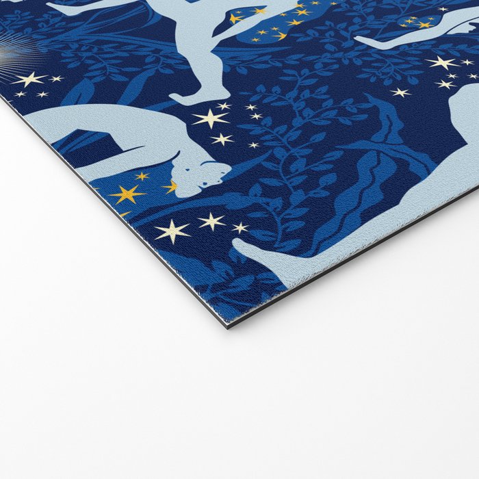 Feel the Cosmic Balance blue Welcome Mat Gallery Image 2