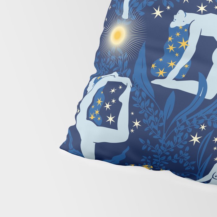 Feel the Cosmic Balance blue Pillow Sham Gallery Image 4