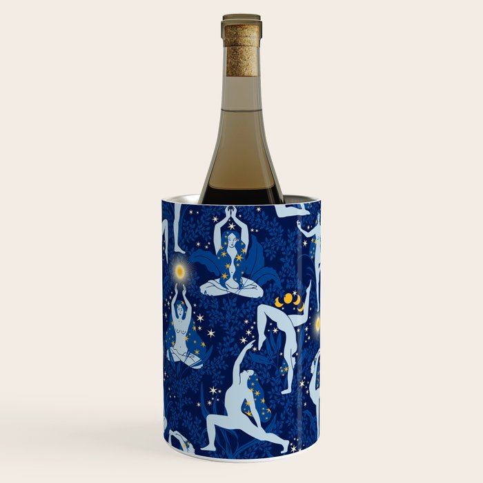 Feel the Cosmic Balance blue Wine Chiller Gallery Image 3