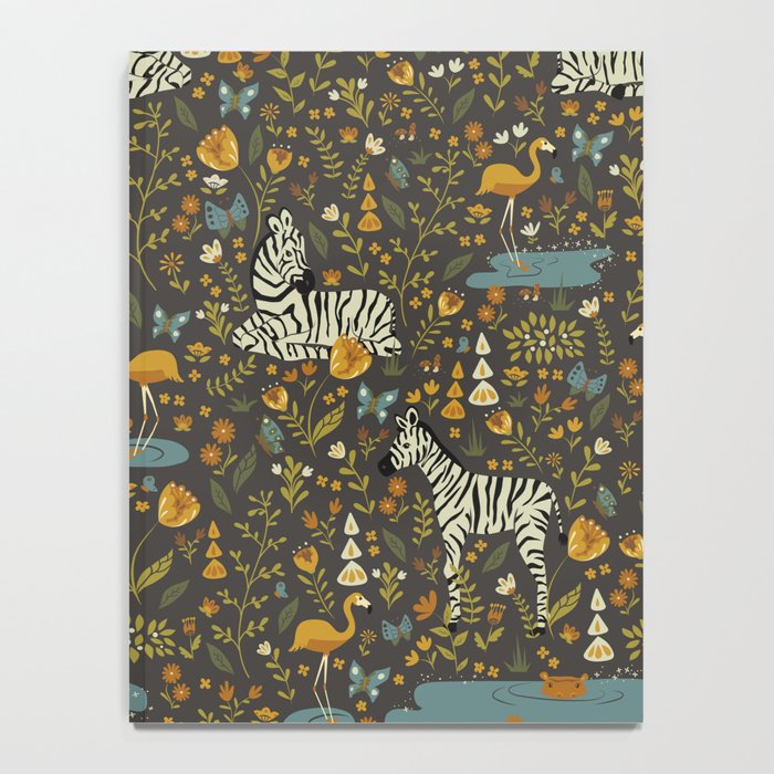 Zebras in Wild Fall Garden Notebook Gallery Image 4