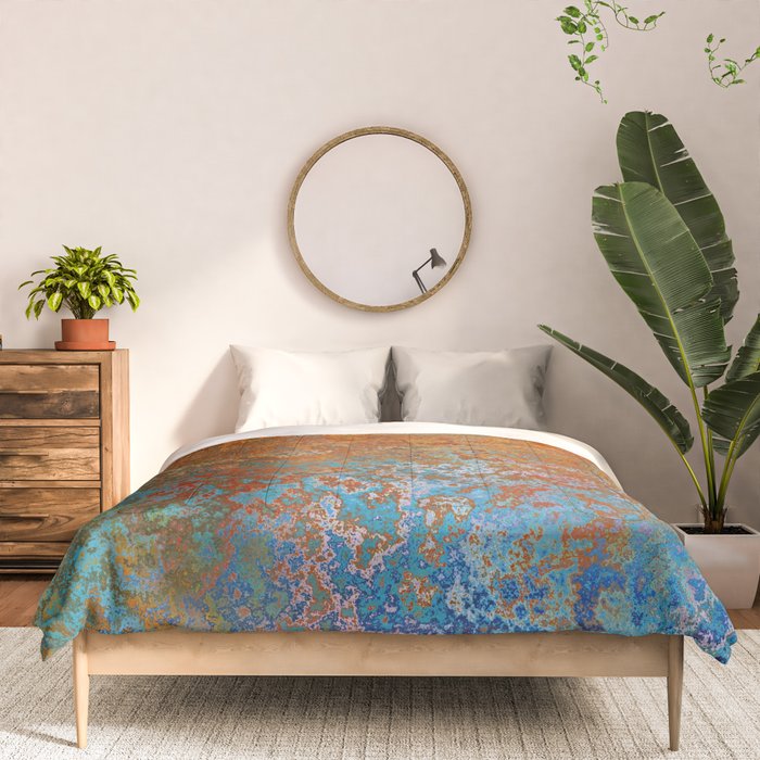 Vintage Rust, Terracotta and Blue Comforter Gallery Image 3
