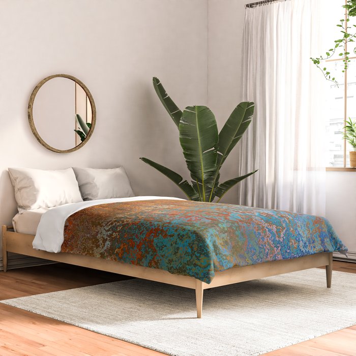 Vintage Rust, Terracotta and Blue Comforter Gallery Image 2