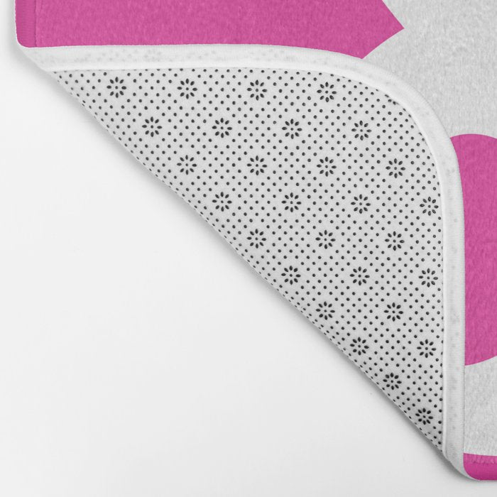 Peace and Love (pink edition) Bath Mat Gallery Image 2