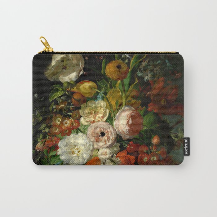 Rachel Ruysch "Still Life with Flowers in a Glass Vase" Carry All Pouch Gallery Image 1