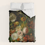 Rachel Ruysch "Still Life with Flowers in a Glass Vase" Comforter Gallery Image 6