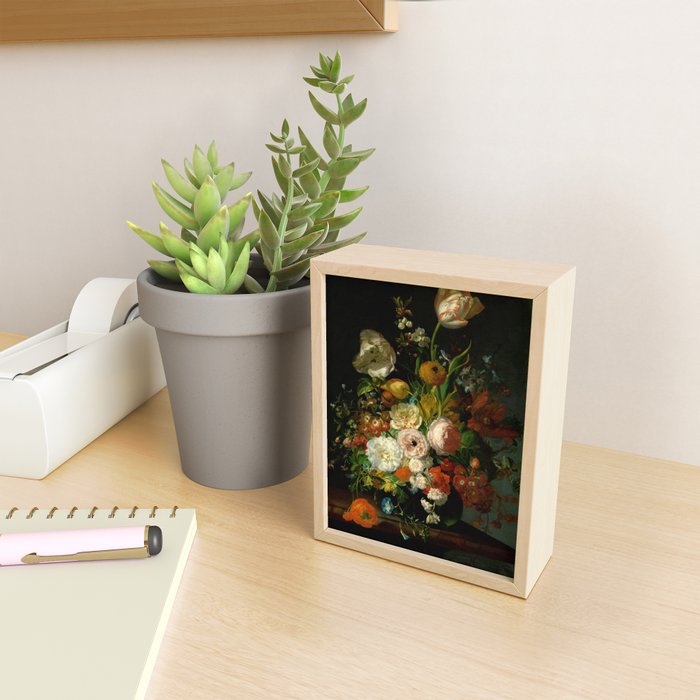 Rachel Ruysch "Still Life with Flowers in a Glass Vase" Mini Art Print Gallery Image 2