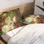 Rachel Ruysch "Still Life with Flowers in a Glass Vase" Pillow Sham Gallery Image 2