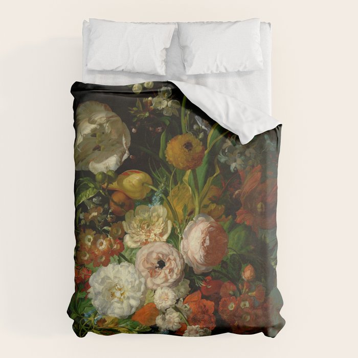Rachel Ruysch "Still Life with Flowers in a Glass Vase" Duvet Cover Gallery Image 6