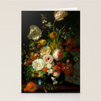 Rachel Ruysch "Still Life with Flowers in a Glass Vase" Stationery Card Gallery Image 2