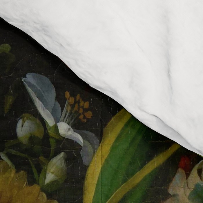 Rachel Ruysch "Still Life with Flowers in a Glass Vase" Comforter Gallery Image 4