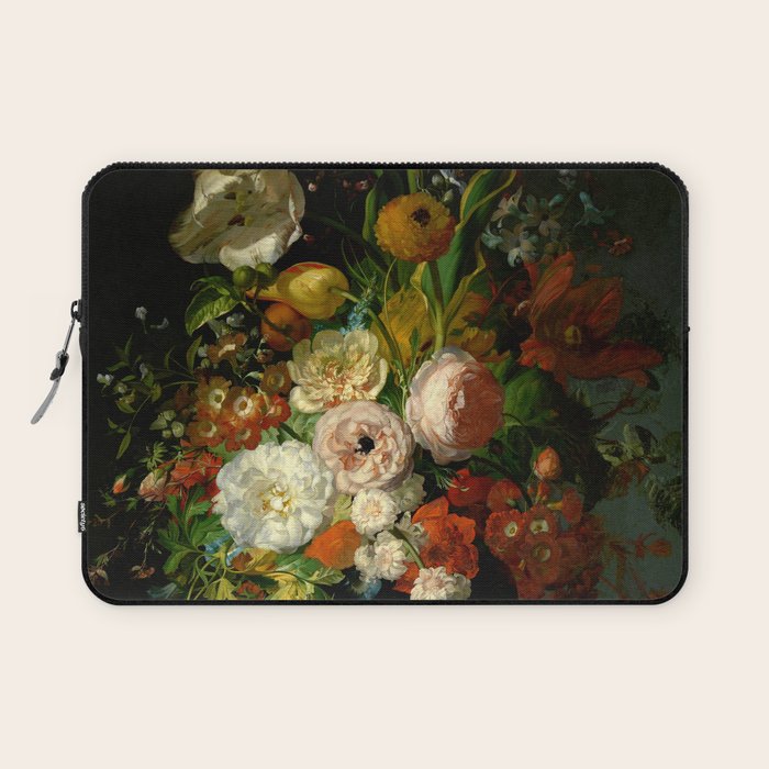 Rachel Ruysch "Still Life with Flowers in a Glass Vase" Laptop Sleeve Gallery Image 1