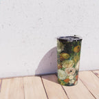 Rachel Ruysch "Still Life with Flowers in a Glass Vase" Travel Mug Gallery Image 4