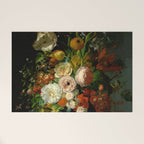 Rachel Ruysch "Still Life with Flowers in a Glass Vase" Welcome Mat Gallery Image 1