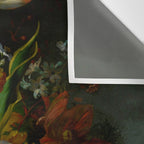 Rachel Ruysch "Still Life with Flowers in a Glass Vase" Wall Tapestry Gallery Image 3