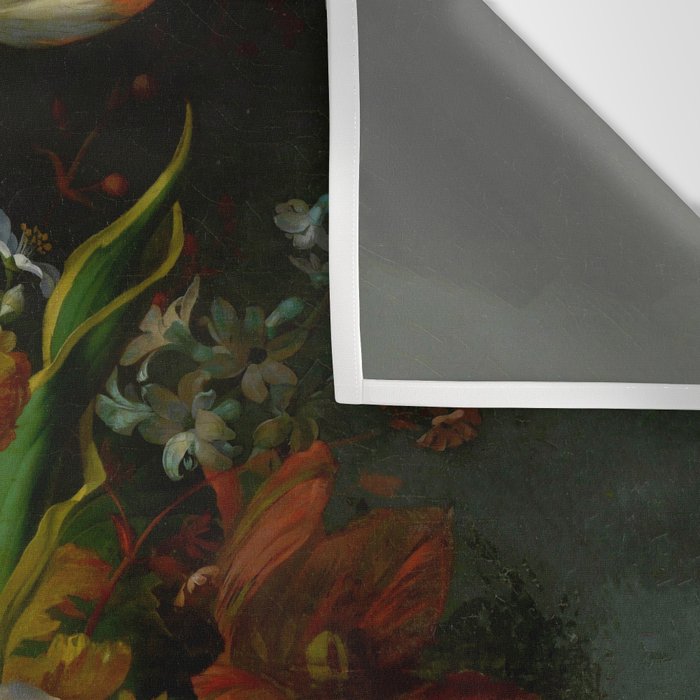 Rachel Ruysch "Still Life with Flowers in a Glass Vase" Wall Tapestry Gallery Image 3