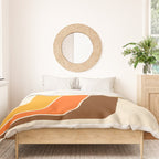Retro 70s Stripe Colorful Rainbow 521 Duvet Cover Gallery Image 3
