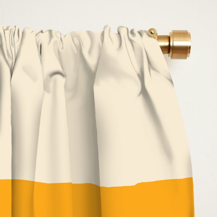 Retro 70s Stripe Colorful Rainbow 521 Window Curtain Gallery Image 2