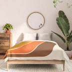 Retro 70s Stripe Colorful Rainbow 521 Comforter Gallery Image 3