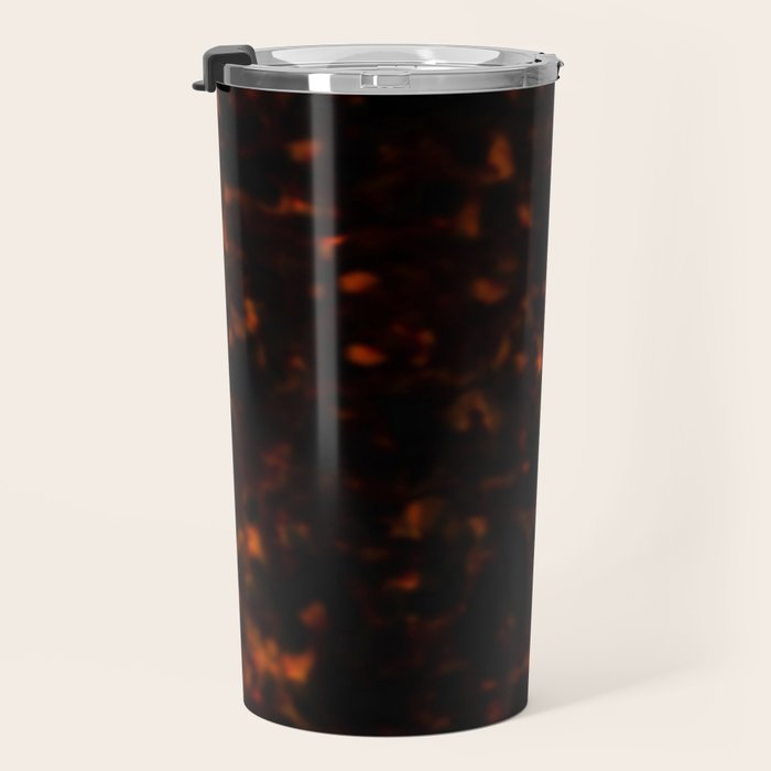 Red Tortoiseshell pattern Travel Mug Gallery Image 3