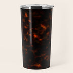Red Tortoiseshell pattern Travel Mug Gallery Image 1