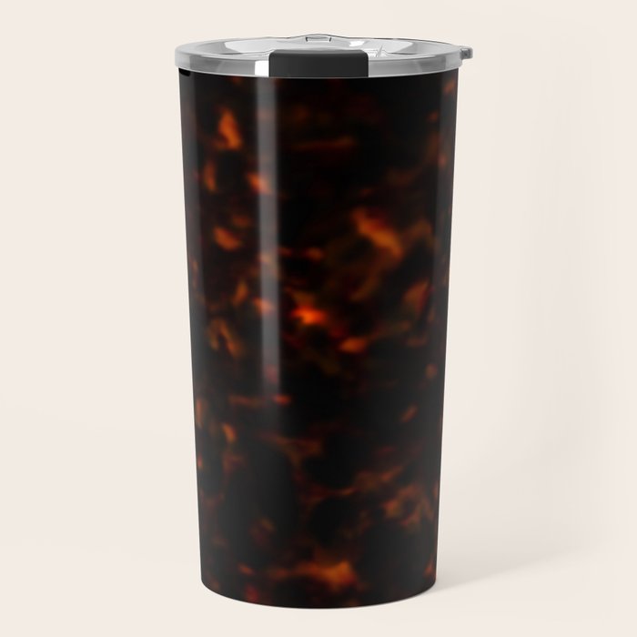 Red Tortoiseshell pattern Travel Mug Gallery Image 1