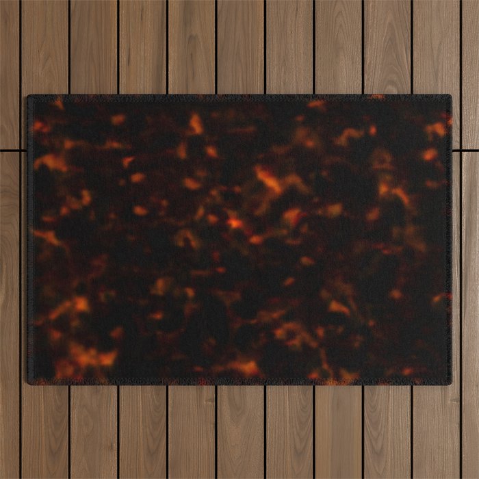 Red Tortoiseshell pattern Outdoor Rug Gallery Image 1