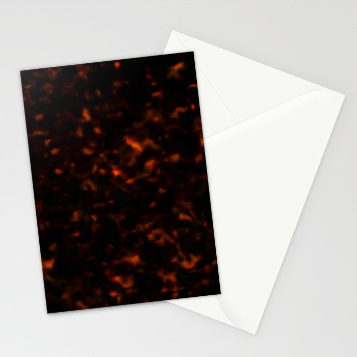 Red Tortoiseshell pattern Stationery Card Gallery Image 2
