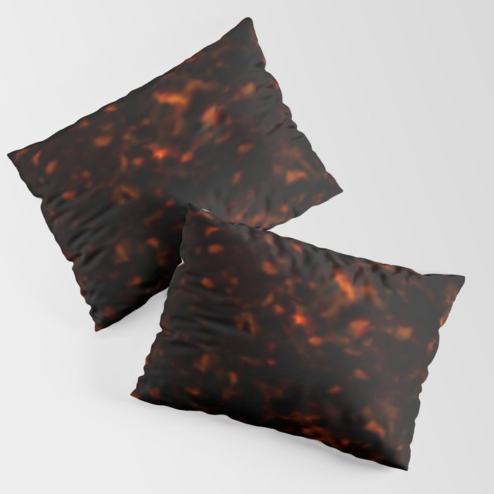 Red Tortoiseshell pattern Pillow Sham Gallery Image 1