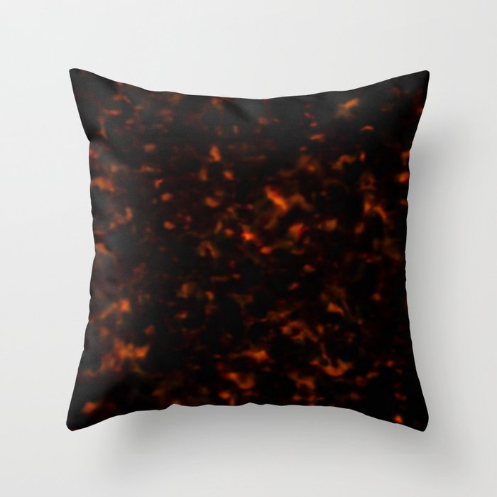 Red Tortoiseshell pattern Throw Pillow Gallery Image 6