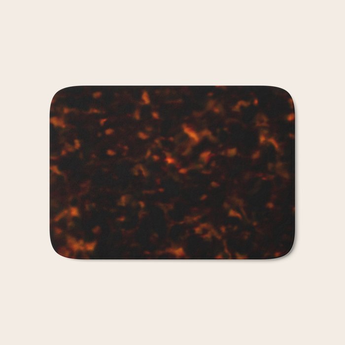 Red Tortoiseshell pattern Bath Mat Gallery Image 1
