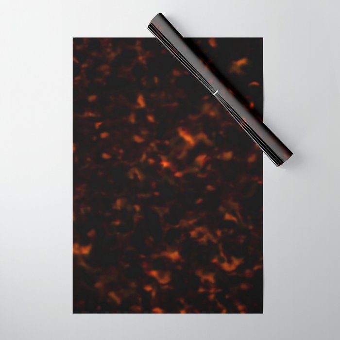 Red Tortoiseshell pattern Wrapping Paper Gallery Image 1