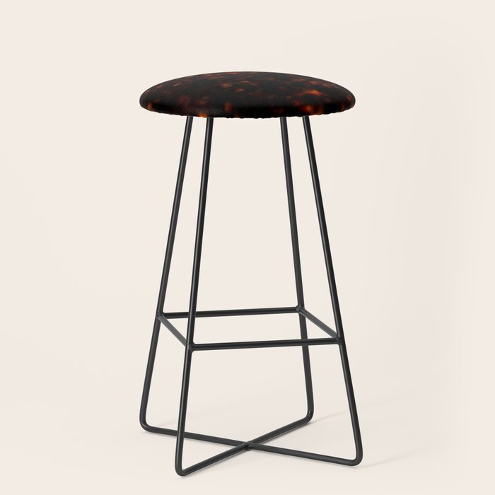 Red Tortoiseshell pattern Stool Gallery Image 1