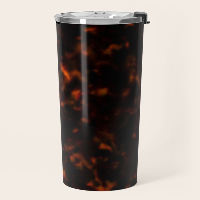 Red Tortoiseshell pattern Travel Mug Gallery Image 2