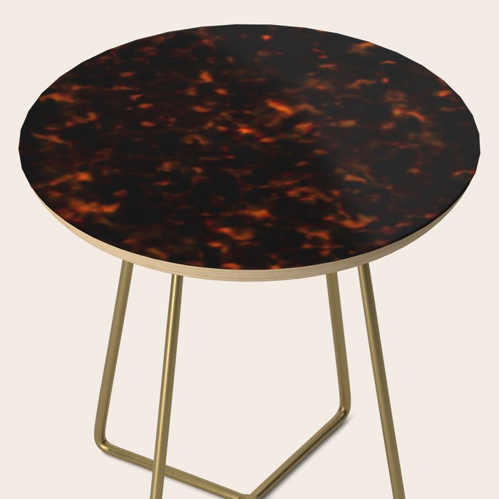 Red Tortoiseshell pattern Side Table Gallery Image 2