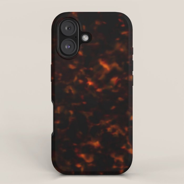 Red Tortoiseshell Pattern Iphone Case