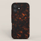 Red Tortoiseshell pattern iPhone Case Gallery Image 1