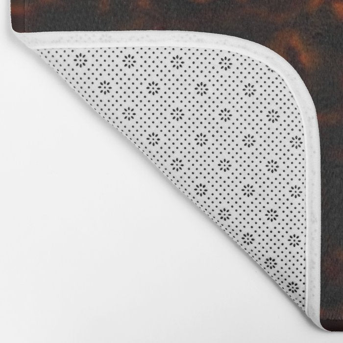 Red Tortoiseshell pattern Bath Mat Gallery Image 2