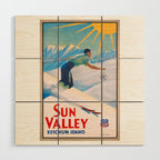 1940 Sun Valley Union Pacific Poster Wood Wall Art Gallery Image 1