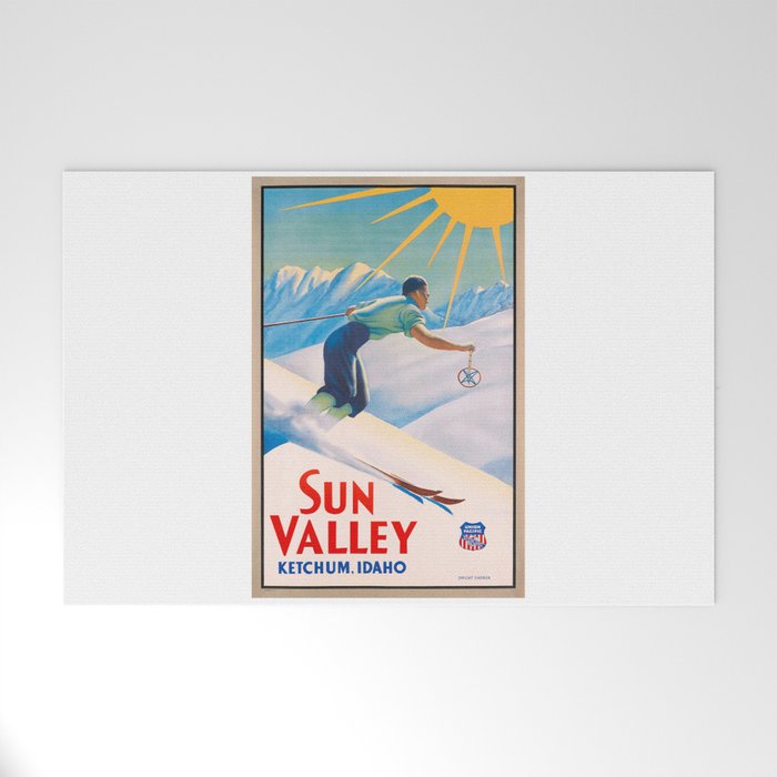 1940 Sun Valley Union Pacific Poster Welcome Mat Gallery Image 1