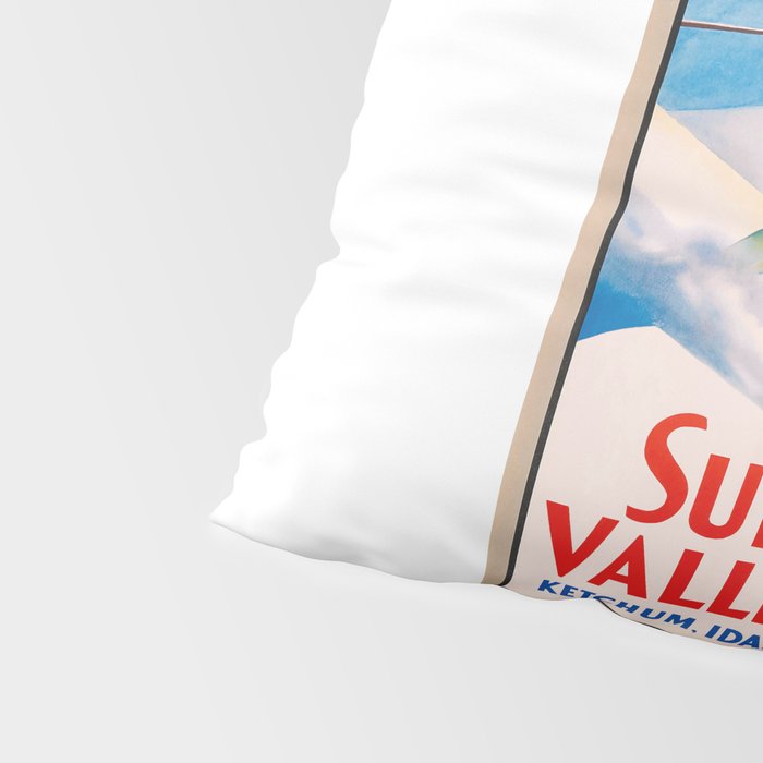 1940 Sun Valley Union Pacific Poster Pillow Sham Gallery Image 4