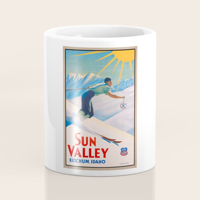 1940 Sun Valley Union Pacific Poster Coffee Mug Gallery Image 4