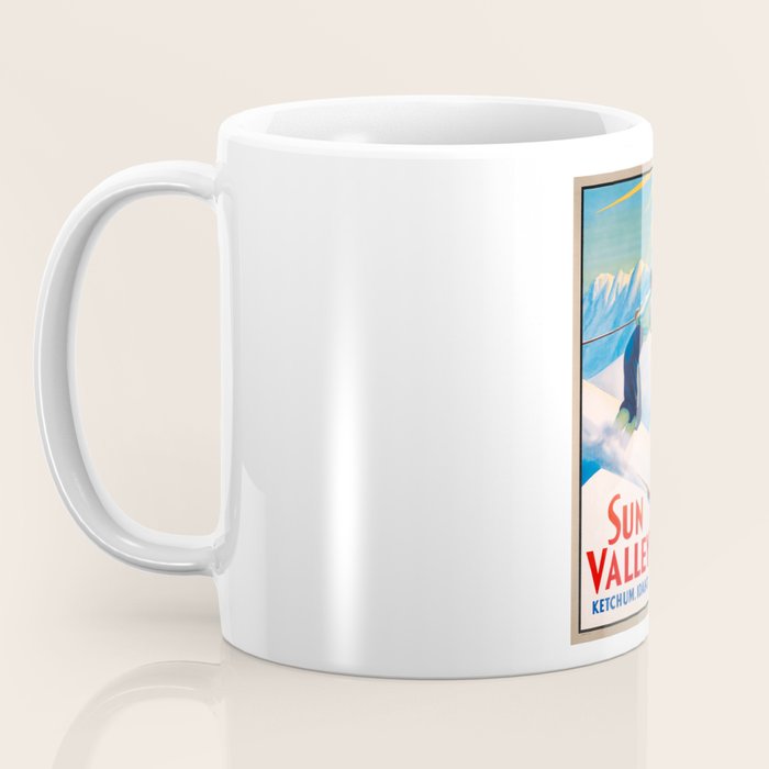 1940 Sun Valley Union Pacific Poster Coffee Mug Gallery Image 3