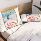 1940 Sun Valley Union Pacific Poster Pillow Sham Gallery Image 2