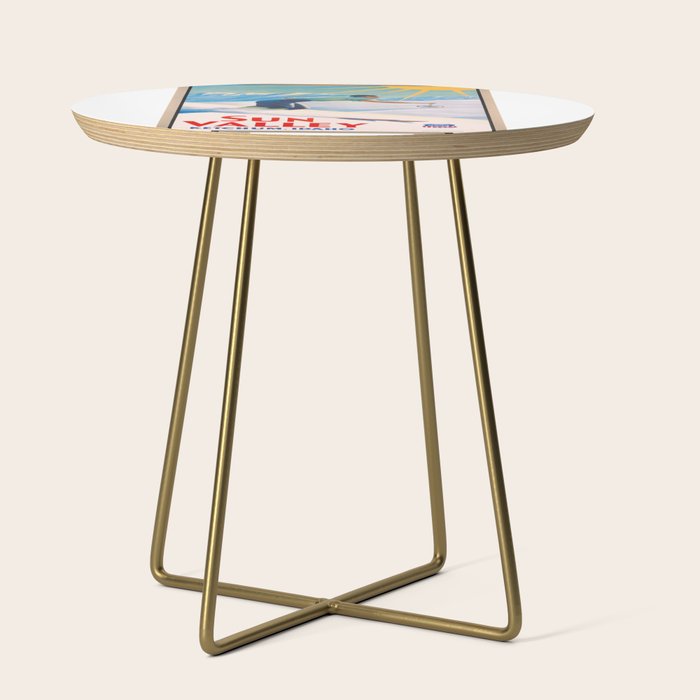 1940 Sun Valley Union Pacific Poster Side Table Gallery Image 1